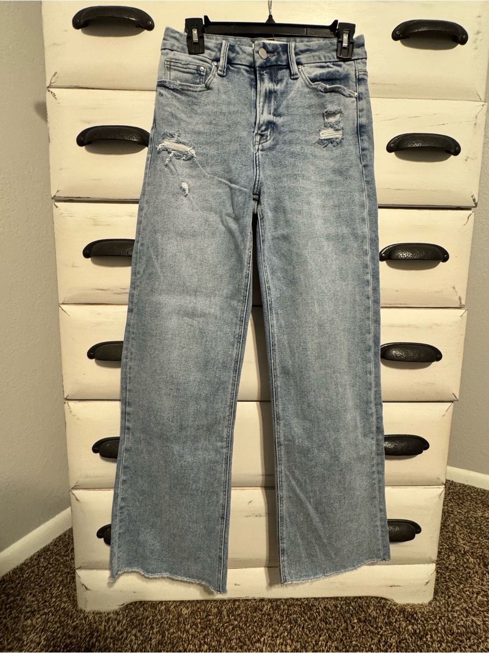 Mica Women’s High-Rise Distressed Wise Leg Jeans - Size 26
